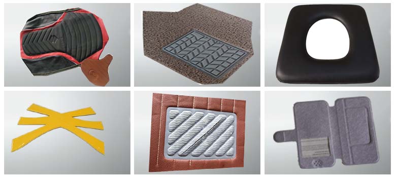 汽車腳墊壓花機樣品